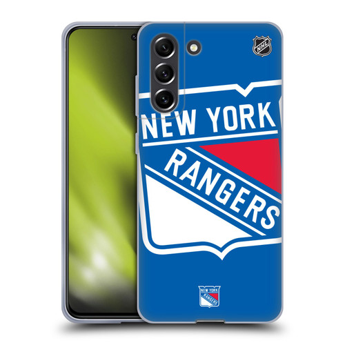 NHL New York Rangers Oversized Soft Gel Case for Samsung Galaxy S21 FE 5G