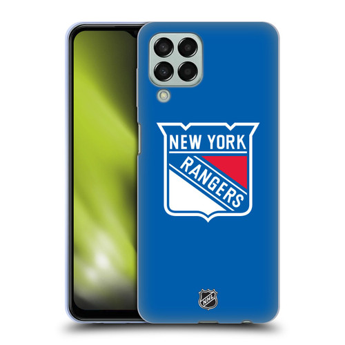 NHL New York Rangers Plain Soft Gel Case for Samsung Galaxy M33 (2022)