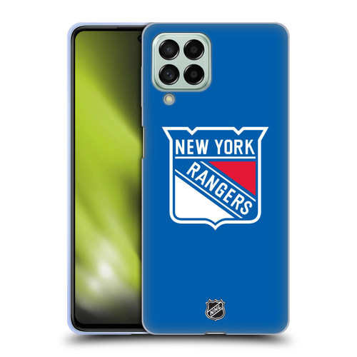 NHL New York Rangers Plain Soft Gel Case for Samsung Galaxy M53 (2022)