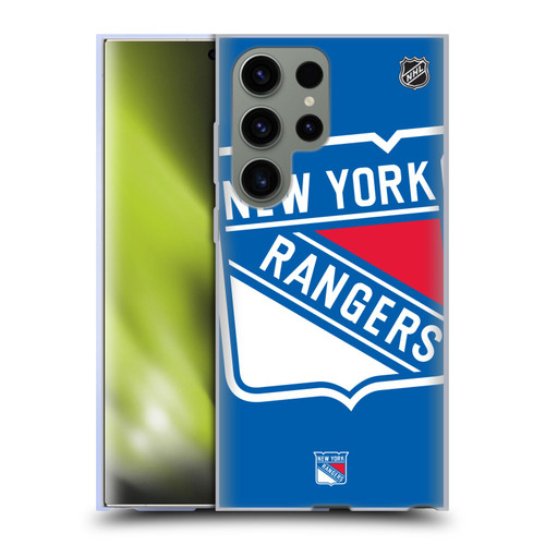 NHL New York Rangers Oversized Soft Gel Case for Samsung Galaxy S23 Ultra 5G