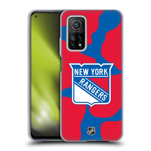 NHL New York Rangers Cow Pattern Soft Gel Case for Xiaomi Mi 10T 5G