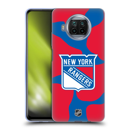 NHL New York Rangers Cow Pattern Soft Gel Case for Xiaomi Mi 10T Lite 5G
