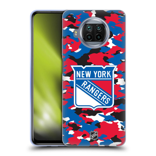NHL New York Rangers Camouflage Soft Gel Case for Xiaomi Mi 10T Lite 5G