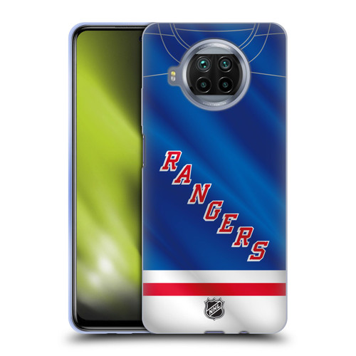 NHL New York Rangers Jersey Soft Gel Case for Xiaomi Mi 10T Lite 5G