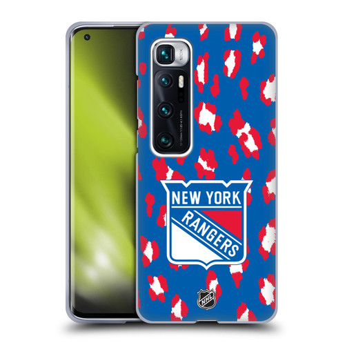 NHL New York Rangers Leopard Pattern Soft Gel Case for Xiaomi Mi 10 Ultra 5G
