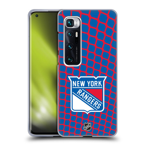 NHL New York Rangers Net Pattern Soft Gel Case for Xiaomi Mi 10 Ultra 5G