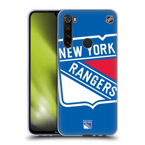 NHL New York Rangers Oversized Soft Gel Case for Xiaomi Redmi Note 8T