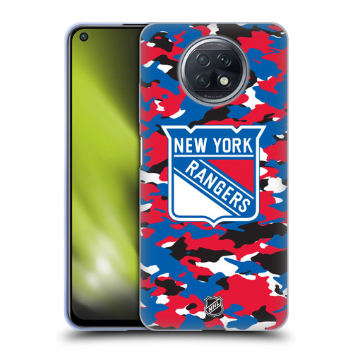NHL New York Rangers Camouflage Soft Gel Case for Xiaomi Redmi Note 9T 5G