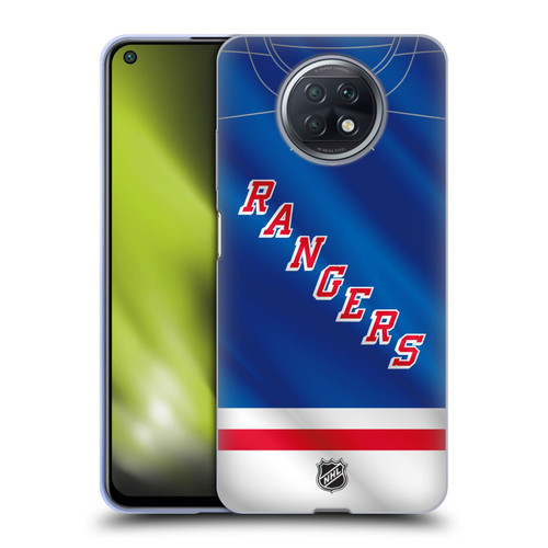 NHL New York Rangers Jersey Soft Gel Case for Xiaomi Redmi Note 9T 5G
