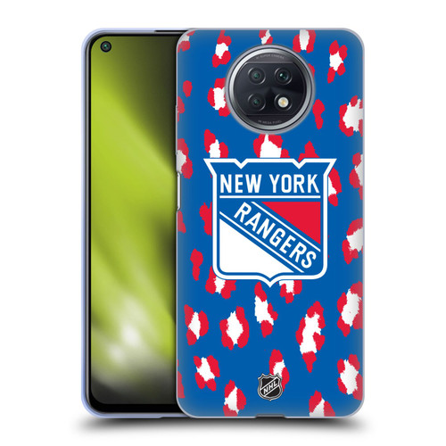 NHL New York Rangers Leopard Patten Soft Gel Case for Xiaomi Redmi Note 9T 5G