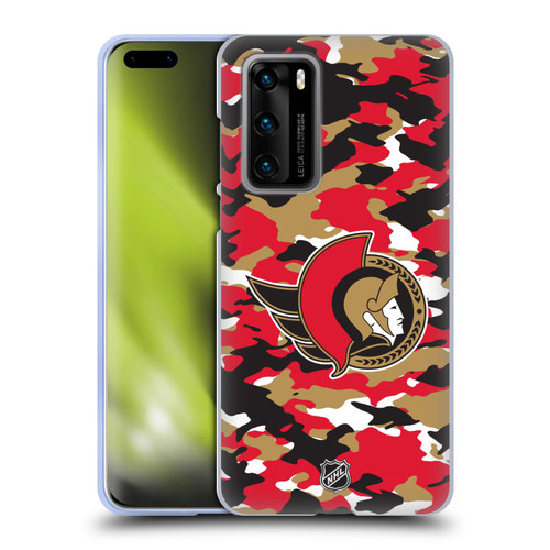 NHL Ottawa Senators Camouflage Soft Gel Case for Huawei P40 5G