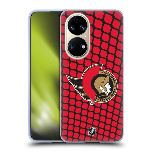 NHL Ottawa Senators Net Pattern Soft Gel Case for Huawei P50