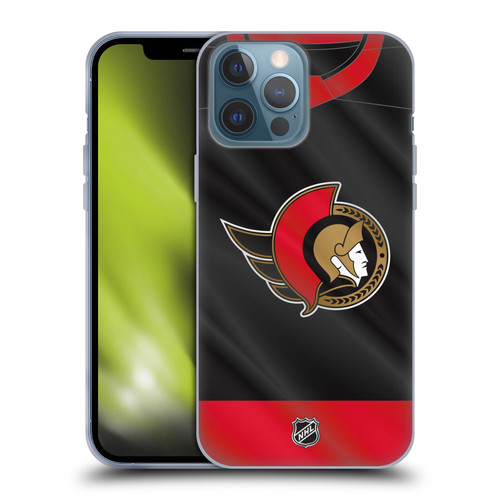 NHL Ottawa Senators Jersey Soft Gel Case for Apple iPhone 13 Pro Max