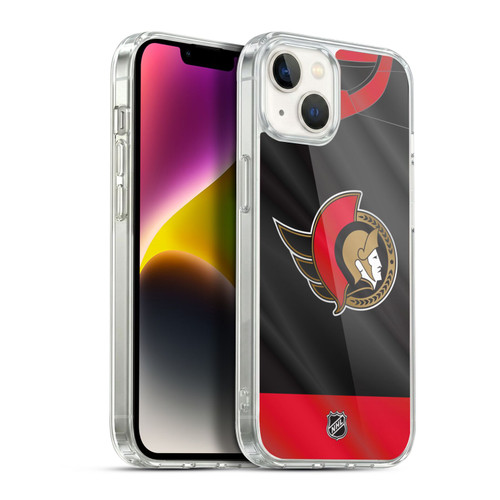 NHL Ottawa Senators Jersey Soft Gel Case for Apple iPhone 14 Plus & MagSafe