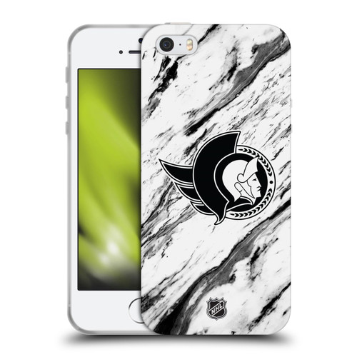 NHL Ottawa Senators Marble Soft Gel Case for Apple iPhone 5 / 5s / iPhone SE 2016