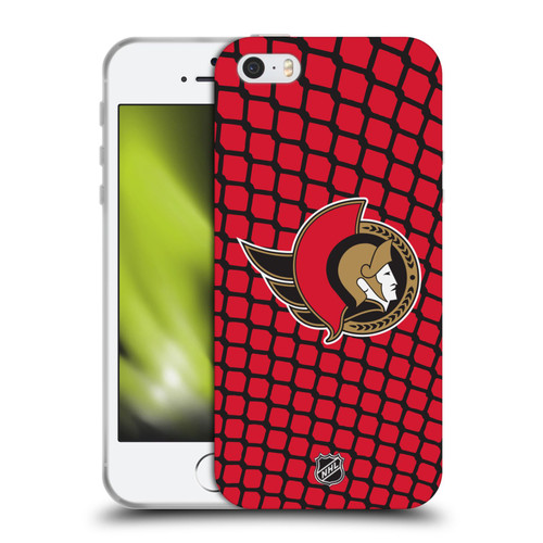 NHL Ottawa Senators Net Pattern Soft Gel Case for Apple iPhone 5 / 5s / iPhone SE 2016