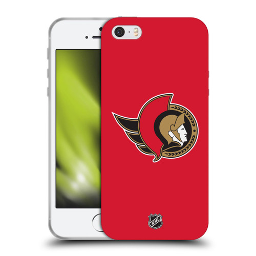 NHL Ottawa Senators Plain Soft Gel Case for Apple iPhone 5 / 5s / iPhone SE 2016