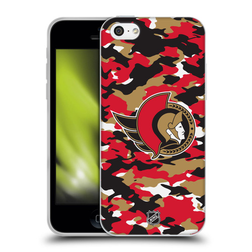 NHL Ottawa Senators Camouflage Soft Gel Case for Apple iPhone 5c