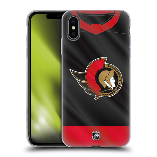 NHL Ottawa Senators Jersey Soft Gel Case for Apple iPhone XS Max