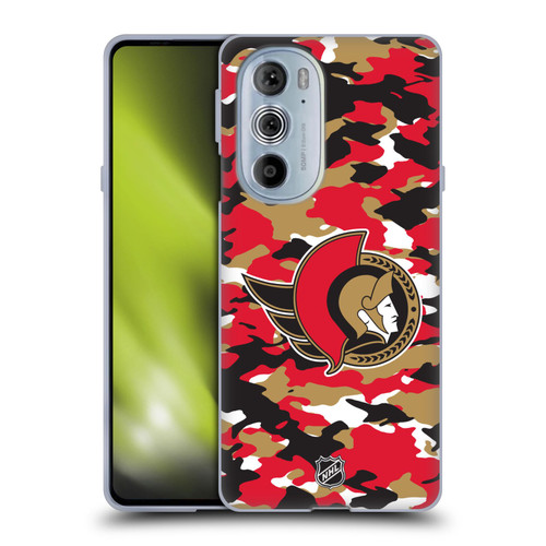 NHL Ottawa Senators Camouflage Soft Gel Case for Motorola Edge X30