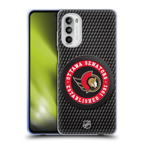 NHL Ottawa Senators Puck Texture Soft Gel Case for Motorola Moto G52