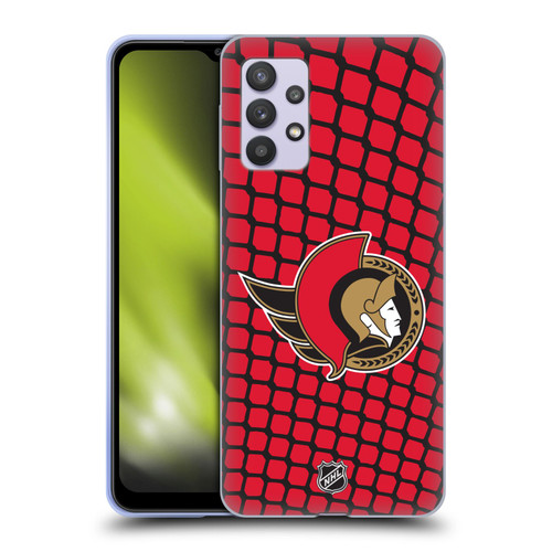 NHL Ottawa Senators Net Pattern Soft Gel Case for Samsung Galaxy A32 5G / M32 5G (2021)