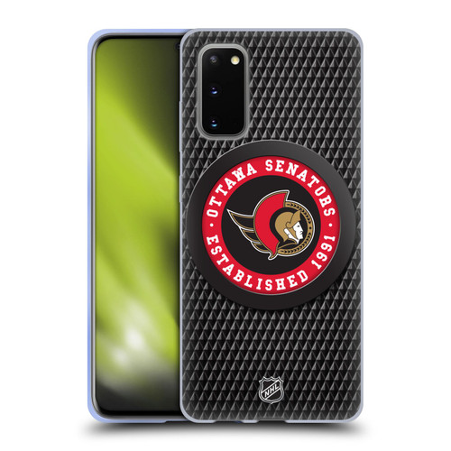 NHL Ottawa Senators Puck Texture Soft Gel Case for Samsung Galaxy S20 / S20 5G