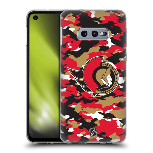 NHL Ottawa Senators Camouflage Soft Gel Case for Samsung Galaxy S10e