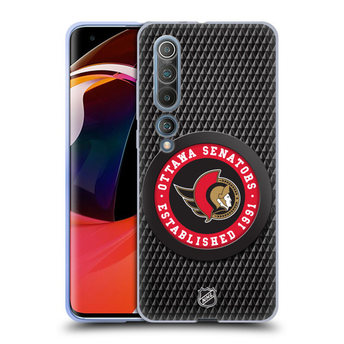 NHL Ottawa Senators Puck Texture Soft Gel Case for Xiaomi Mi 10 5G / Mi 10 Pro 5G