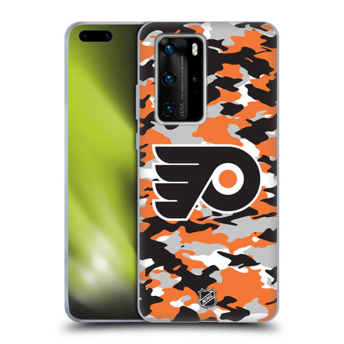 NHL Philadelphia Flyers Camouflage Soft Gel Case for Huawei P40 Pro / P40 Pro Plus 5G