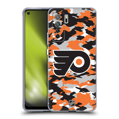NHL Philadelphia Flyers Camouflage Soft Gel Case for Huawei Nova 7 SE/P40 Lite 5G