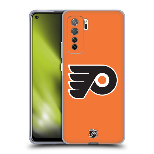 NHL Philadelphia Flyers Plain Soft Gel Case for Huawei Nova 7 SE/P40 Lite 5G