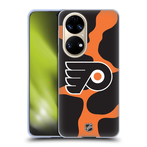 NHL Philadelphia Flyers Cow Pattern Soft Gel Case for Huawei P50