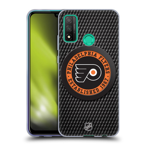 NHL Philadelphia Flyers Puck Texture Soft Gel Case for Huawei P Smart (2020)