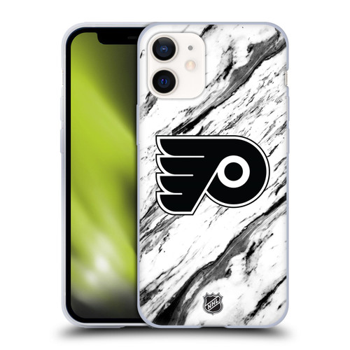 NHL Philadelphia Flyers Marble Soft Gel Case for Apple iPhone 12 Mini