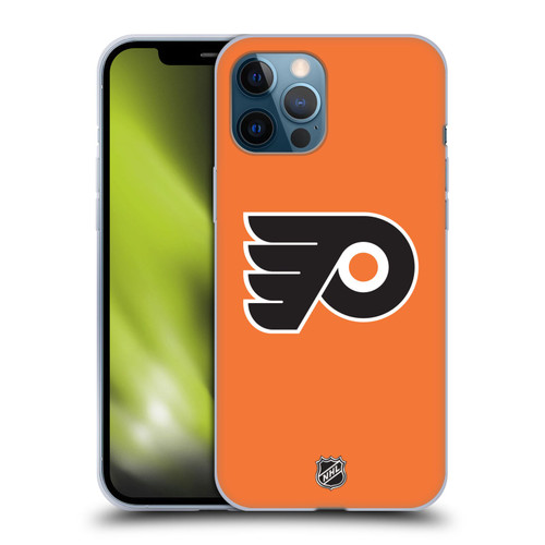 NHL Philadelphia Flyers Plain Soft Gel Case for Apple iPhone 12 Pro Max
