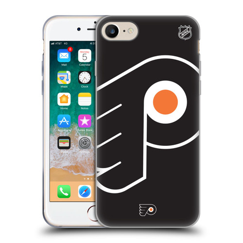 NHL Philadelphia Flyers Oversized Soft Gel Case for Apple iPhone 7 / 8 / SE 2020 & 2022