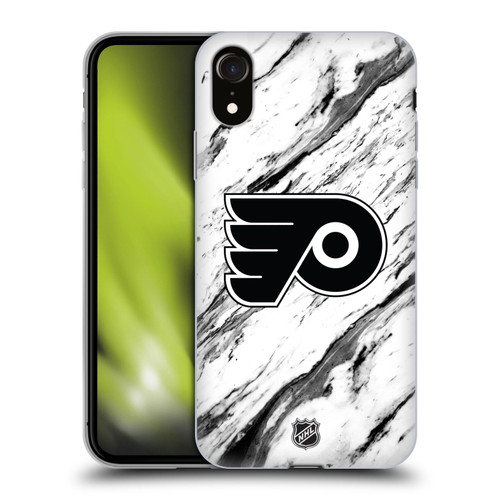 NHL Philadelphia Flyers Marble Soft Gel Case for Apple iPhone XR