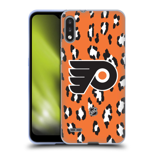 NHL Philadelphia Flyers Leopard Pattern Soft Gel Case for LG K22
