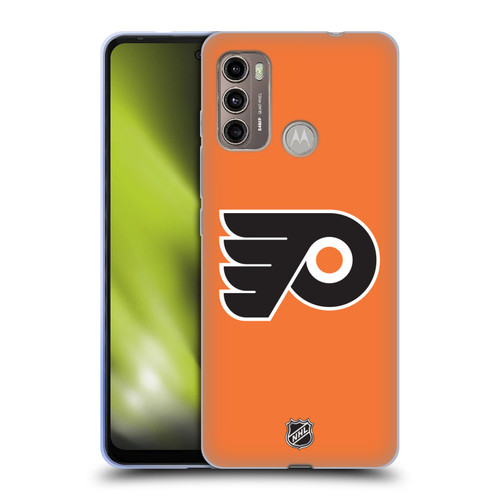 NHL Philadelphia Flyers Plain Soft Gel Case for Motorola Moto G60 / Moto G40 Fusion