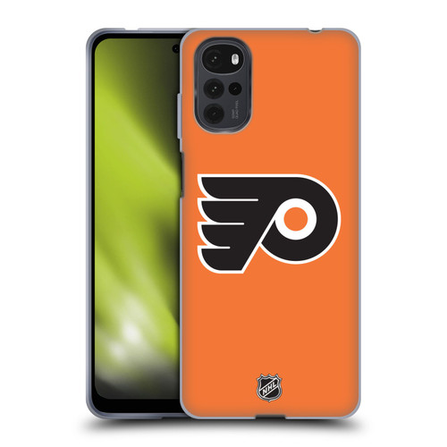 NHL Philadelphia Flyers Plain Soft Gel Case for Motorola Moto G22