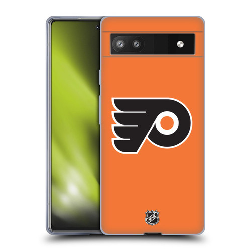 NHL Philadelphia Flyers Plain Soft Gel Case for Google Pixel 6a