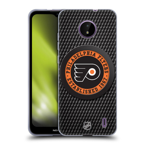 NHL Philadelphia Flyers Puck Texture Soft Gel Case for Nokia C10 / C20