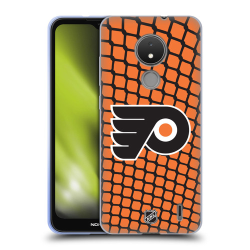 NHL Philadelphia Flyers Net Pattern Soft Gel Case for Nokia C21