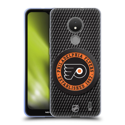 NHL Philadelphia Flyers Puck Texture Soft Gel Case for Nokia C21