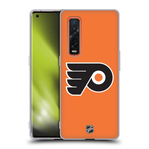 NHL Philadelphia Flyers Plain Soft Gel Case for OPPO Find X2 Pro 5G