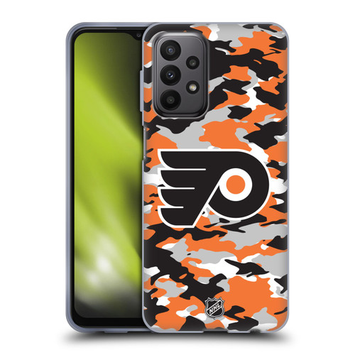 NHL Philadelphia Flyers Camouflage Soft Gel Case for Samsung Galaxy A23 / 5G (2022)