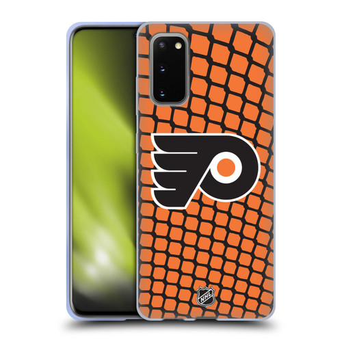 NHL Philadelphia Flyers Net Pattern Soft Gel Case for Samsung Galaxy S20 / S20 5G