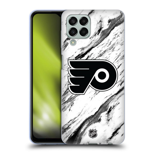 NHL Philadelphia Flyers Marble Soft Gel Case for Samsung Galaxy M33 (2022)