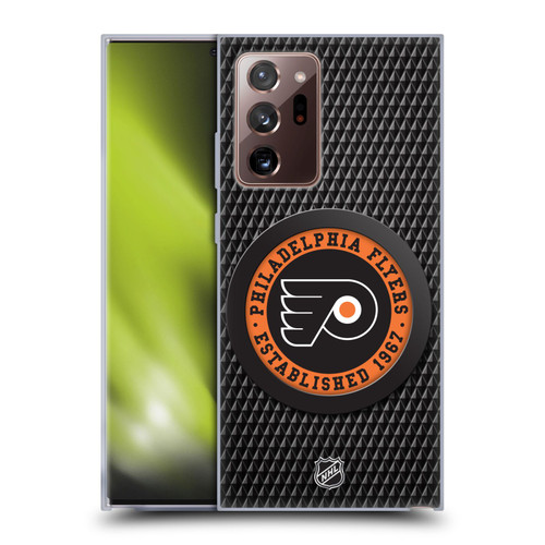 NHL Philadelphia Flyers Puck Texture Soft Gel Case for Samsung Galaxy Note20 Ultra / 5G